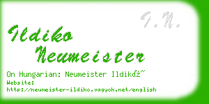 ildiko neumeister business card